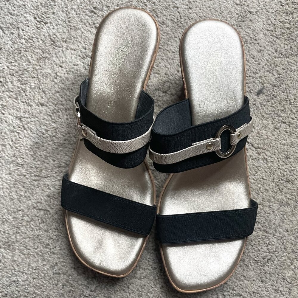Italian Shopmakers Wedge sandals, Size 8.5